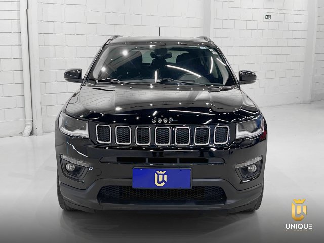 Jeep Compass 2.0 16V FLEX LONGITUDE AUTOMÁTICO 2018 preto à venda na Unique Automóveis em Indaiatuba — foto 3