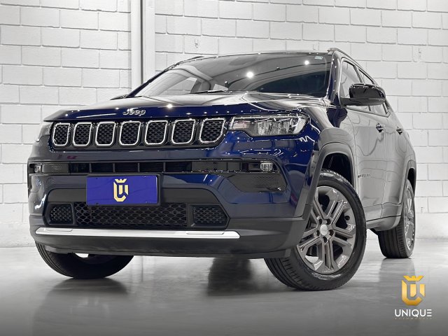 Jeep Compass 1.3 T270 TURBO FLEX LONGITUDE AT6 2024/2023 azul à venda na Unique Automóveis em Indaiatuba — foto 2