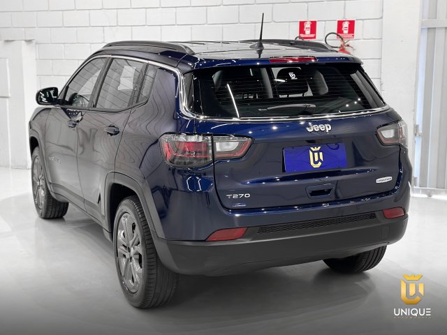 Jeep Compass 1.3 T270 TURBO FLEX LONGITUDE AT6 2024/2023 azul à venda na Unique Automóveis em Indaiatuba — foto 6