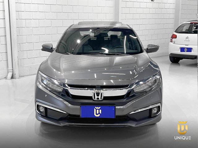 Honda Civic 1.5 16V TURBO GASOLINA TOURING 4P CVT 2019/2020 cinza à venda na Unique Automóveis em Indaiatuba — foto 4