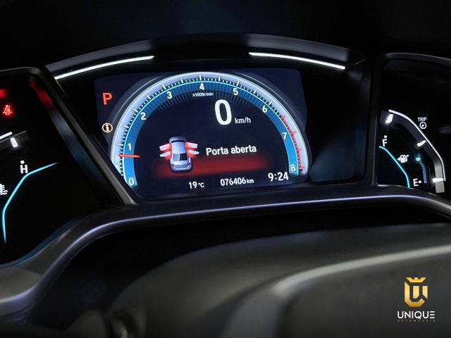 Honda Civic 1.5 16V TURBO GASOLINA TOURING 4P CVT 2019/2020 cinza à venda na Unique Automóveis em Indaiatuba — foto 11