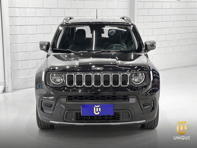Jeep Renegade 1.3 T270 TURBO FLEX LONGITUDE AT6 2023/2024 preto à venda na Unique Automóveis em Indaiatuba — foto 4