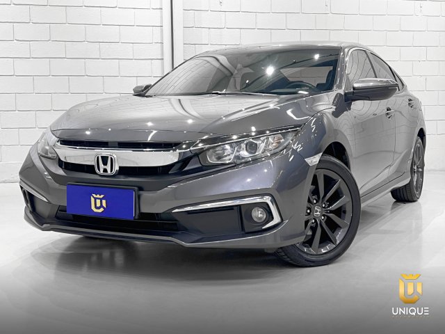 Honda Civic 2.0 16V FLEXONE EX 4P CVT 2021 cinza à venda na Unique Automóveis em Indaiatuba — foto 2