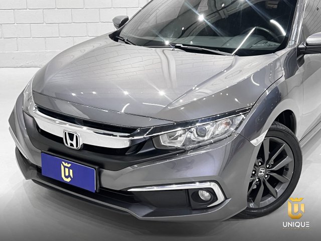 Honda Civic 2.0 16V FLEXONE EX 4P CVT 2021 cinza à venda na Unique Automóveis em Indaiatuba — foto 3