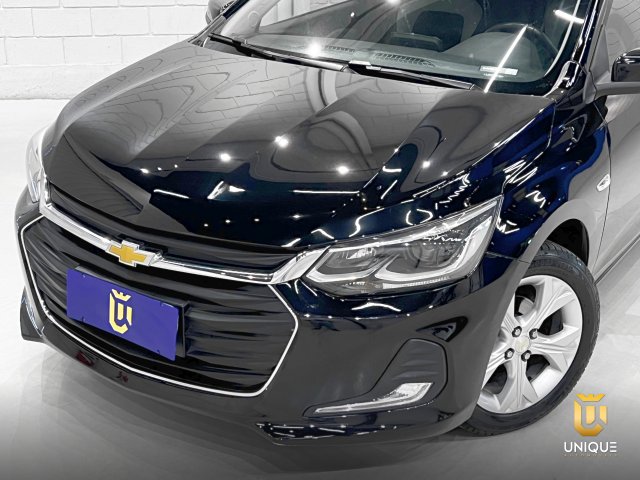 Chevrolet Onix 1.0 TURBO FLEX PLUS PREMIER AUTOMÁTICO 2019/2020 preto à venda na Unique Automóveis em Indaiatuba — foto 3
