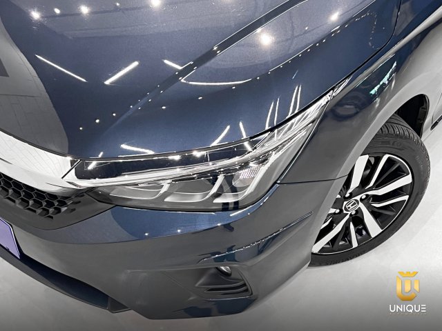 Honda City 1.5 I-VTEC FLEX HATCH EXL CVT 2022 azul à venda na Unique Automóveis em Indaiatuba — foto 3