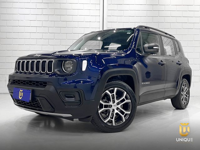 Jeep Renegade 1.3 T270 TURBO FLEX LONGITUDE AT6 2024 azul à venda na Unique Automóveis em Indaiatuba — foto 2
