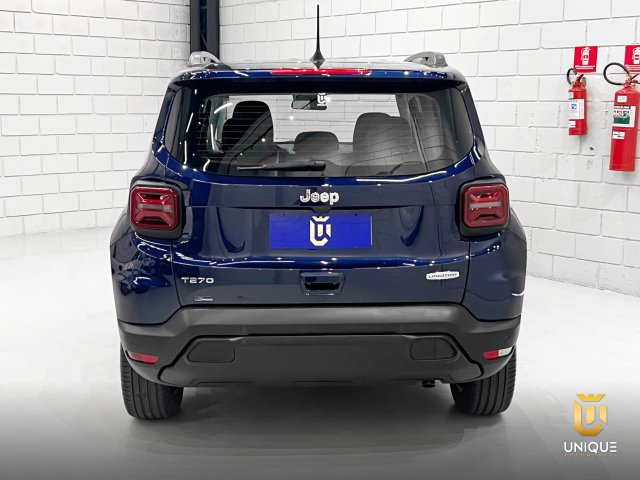 Jeep Renegade 1.3 T270 TURBO FLEX LONGITUDE AT6 2024 azul à venda na Unique Automóveis em Indaiatuba — foto 5