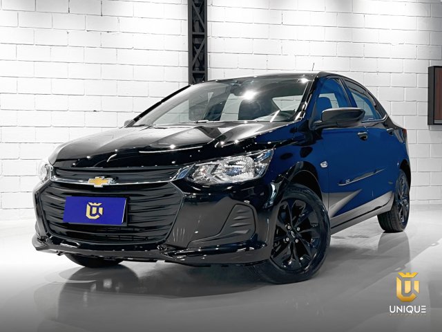 Chevrolet Onix 1.0 TURBO FLEX PLUS AUTOMATICO 2022/2023 preto à venda na Unique Automóveis em Indaiatuba — foto 2