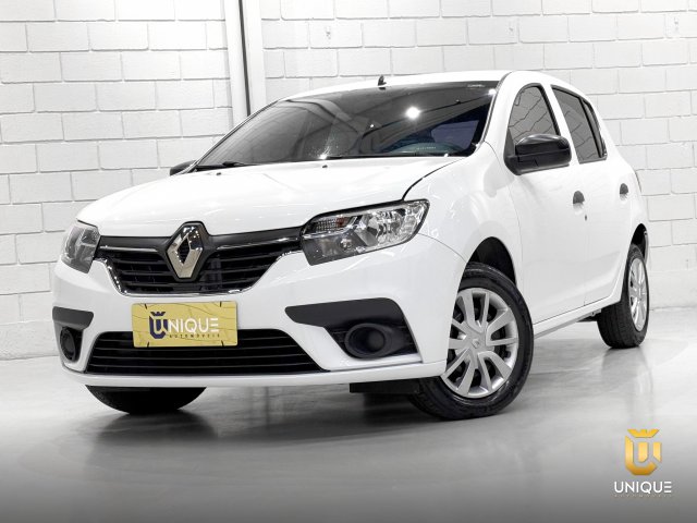 Renault Sandero 1.0 12V SCE FLEX LIFE MANUAL 2019/2020 branco à venda na Unique Automóveis em Indaiatuba — foto 2