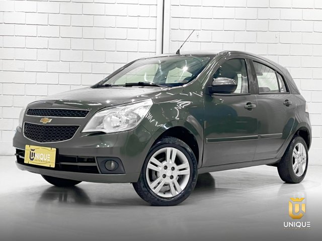 Chevrolet Agile 1.4 MPFI LTZ 8V FLEX 4P MANUAL 2010/2011 verde à venda na Unique Automóveis em Indaiatuba — foto 2