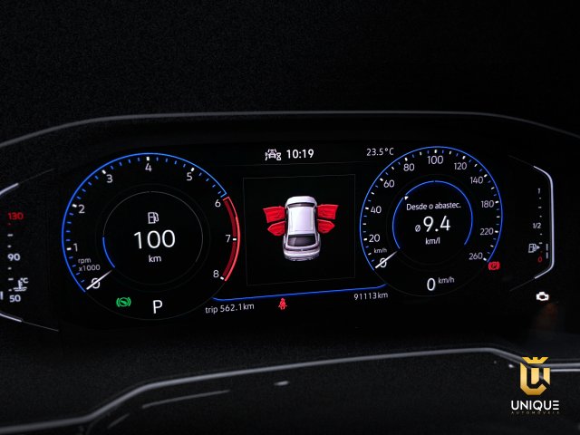 Volkswagen Nivus 1.0 200 TSI TOTAL FLEX HIGHLINE AUTOMÁTICO 2020/2021 cinza à venda na Unique Automóveis em Indaiatuba — foto 10