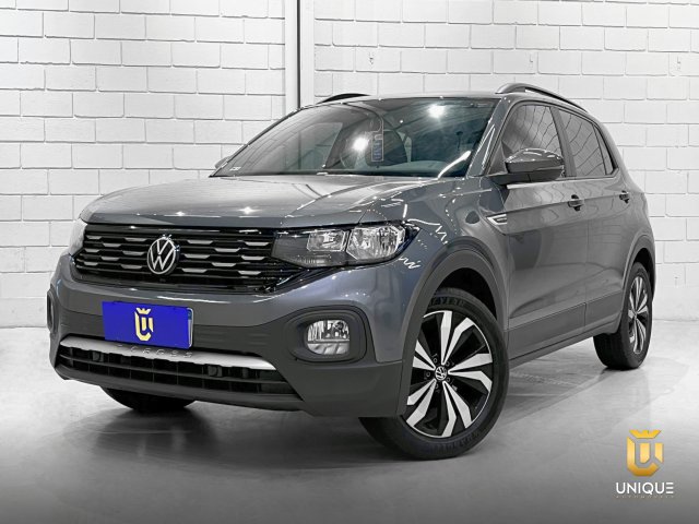 Volkswagen T-cross 1.0 200 TSI TOTAL FLEX COMFORTLINE AUTOMÁTICO 2023/2024 cinza à venda na Unique Automóveis em Indaiatuba — foto 2