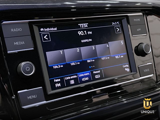 Volkswagen T-cross 1.0 200 TSI TOTAL FLEX COMFORTLINE AUTOMÁTICO 2023/2024 cinza à venda na Unique Automóveis em Indaiatuba — foto 15