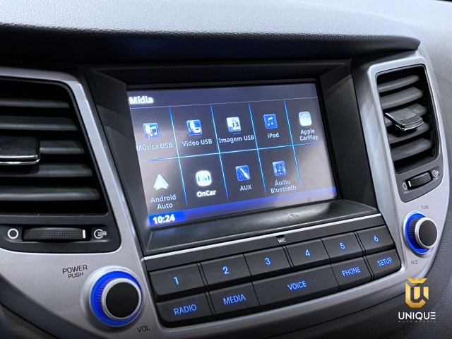 Hyundai Tucson 1.6 16V T-GDI GASOLINA GLS ECOSHIFT 2018/2019 preto à venda na Unique Automóveis em Indaiatuba — foto 14