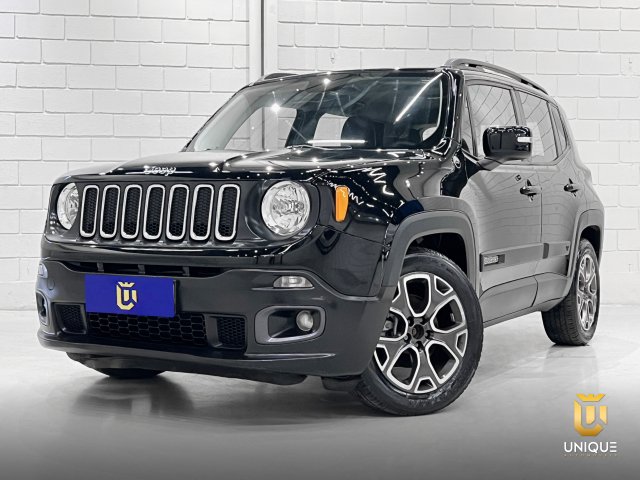 Jeep Renegade 1.8 16V FLEX LONGITUDE 4P AUTOMÁTICO 2015/2016 preto à venda na Unique Automóveis em Indaiatuba — foto 2