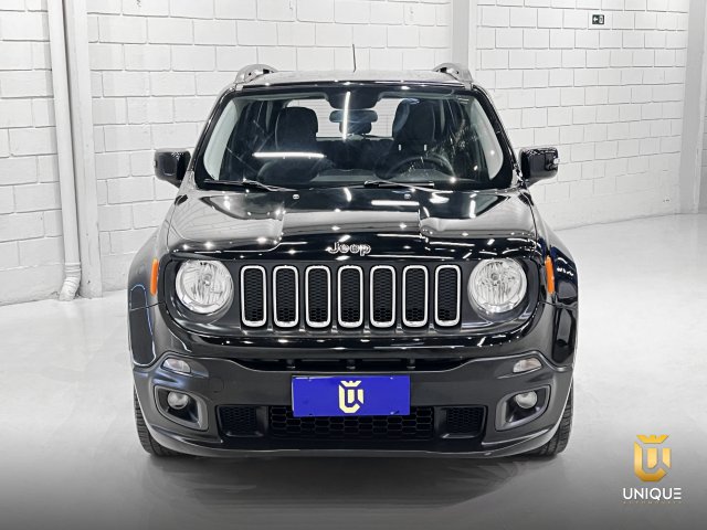 Jeep Renegade 1.8 16V FLEX LONGITUDE 4P AUTOMÁTICO 2015/2016 preto à venda na Unique Automóveis em Indaiatuba — foto 4