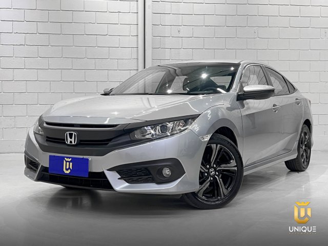 Honda Civic 2.0 16V FLEXONE SPORT 4P CVT 2016/2017 cinza à venda na Unique Automóveis em Indaiatuba — foto 2