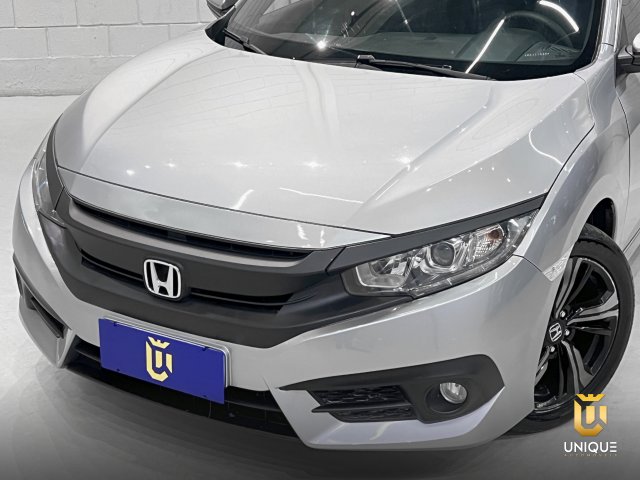 Honda Civic 2.0 16V FLEXONE SPORT 4P CVT 2016/2017 cinza à venda na Unique Automóveis em Indaiatuba — foto 3