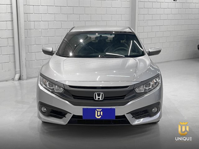 Honda Civic 2.0 16V FLEXONE SPORT 4P CVT 2016/2017 cinza à venda na Unique Automóveis em Indaiatuba — foto 4