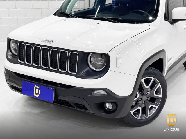 Jeep Renegade 1.8 16V FLEX LONGITUDE 4P AUTOMÁTICO 2021 branco à venda na Unique Automóveis em Indaiatuba — foto 3