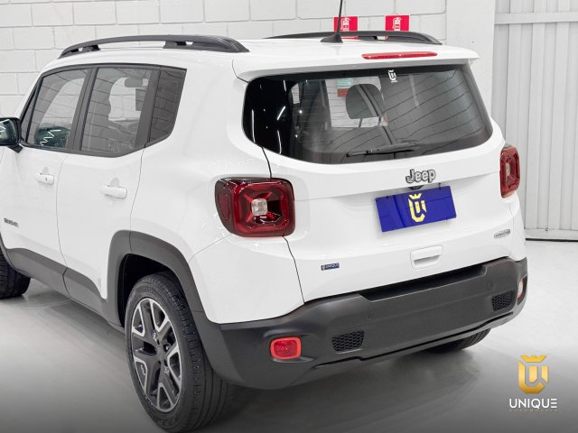 Jeep Renegade 1.8 16V FLEX LONGITUDE 4P AUTOMÁTICO 2021 branco à venda na Unique Automóveis em Indaiatuba — foto 6