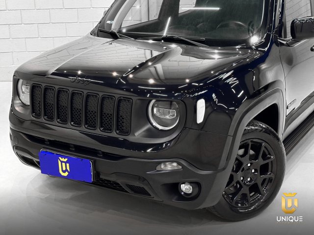 Jeep Renegade 1.8 16V FLEX SPORT 4P AUTOMÁTICO 2021 preto à venda na Unique Automóveis em Indaiatuba — foto 3
