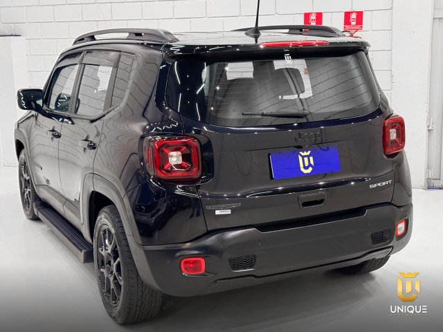 Jeep Renegade 1.8 16V FLEX SPORT 4P AUTOMÁTICO 2021 preto à venda na Unique Automóveis em Indaiatuba — foto 6