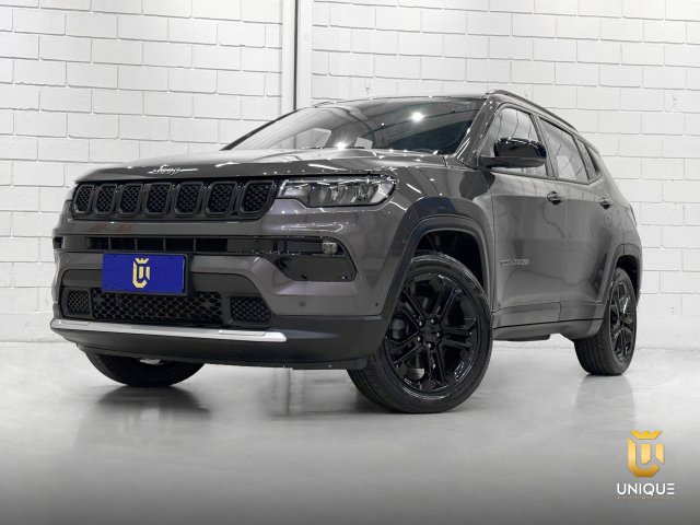 Jeep Compass 1.3 T270 TURBO FLEX LONGITUDE AT6 2022/2023 cinza à venda na Unique Automóveis em Indaiatuba — foto 2
