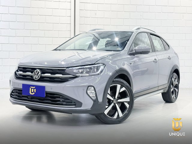 Volkswagen Nivus 1.0 200 TSI TOTAL FLEX HIGHLINE AUTOMÁTICO 2021/2022 cinza à venda na Unique Automóveis em Indaiatuba — foto 2