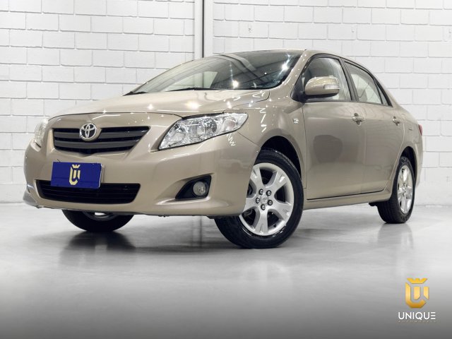 Toyota Corolla 1.8 XEI 16V FLEX 4P AUTOMÁTICO 2008/2009 bege à venda na Unique Automóveis em Indaiatuba — foto 2