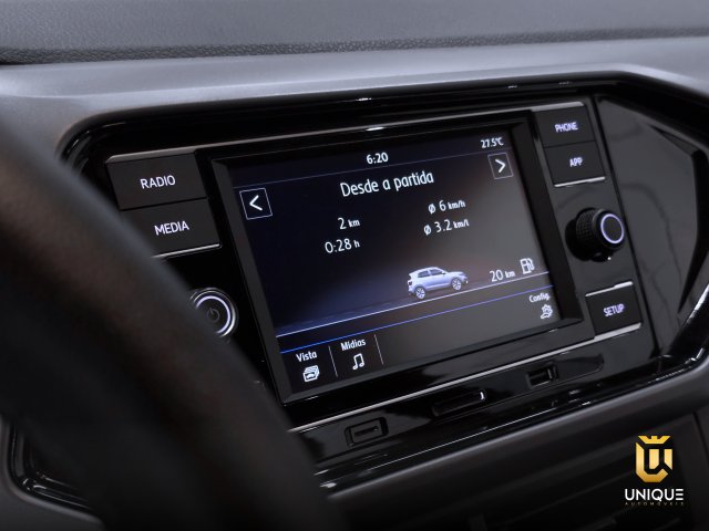Volkswagen T-cross 1.0 200 TSI TOTAL FLEX COMFORTLINE AUTOMÁTICO 2022/2023 preto à venda na Unique Automóveis em Indaiatuba — foto 11