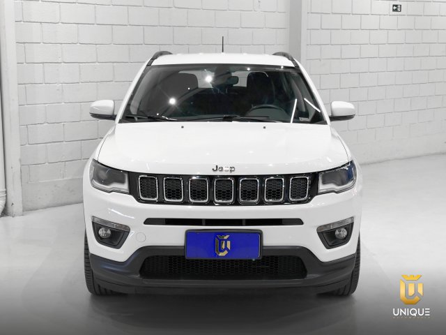 Jeep Compass 2.0 16V FLEX LONGITUDE AUTOMÁTICO 2019 branco à venda na Unique Automóveis em Indaiatuba — foto 4