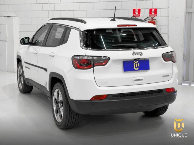 Jeep Compass 2.0 16V FLEX LONGITUDE AUTOMÁTICO 2019 branco à venda na Unique Automóveis em Indaiatuba — foto 6