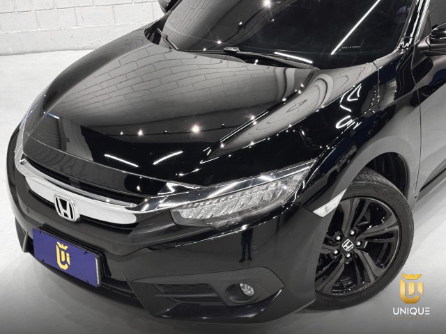 Honda Civic 1.5 16V TURBO GASOLINA TOURING 4P CVT 2017 preto à venda na Unique Automóveis em Indaiatuba — foto 3