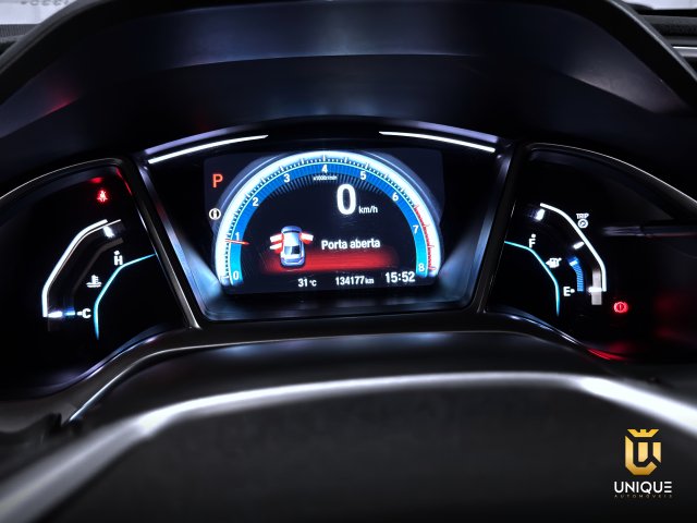 Honda Civic 1.5 16V TURBO GASOLINA TOURING 4P CVT 2017 preto à venda na Unique Automóveis em Indaiatuba — foto 12