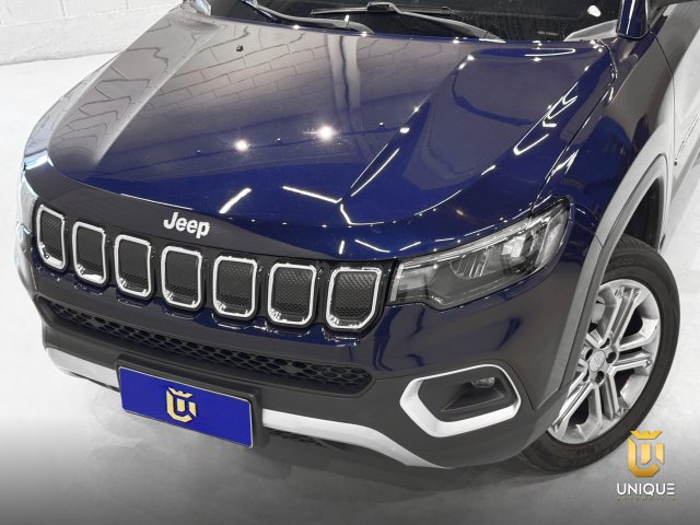 Jeep Compass 2.0 TD350 TURBO DIESEL LONGITUDE AT9 2022 azul à venda na Unique Automóveis em Indaiatuba — foto 3