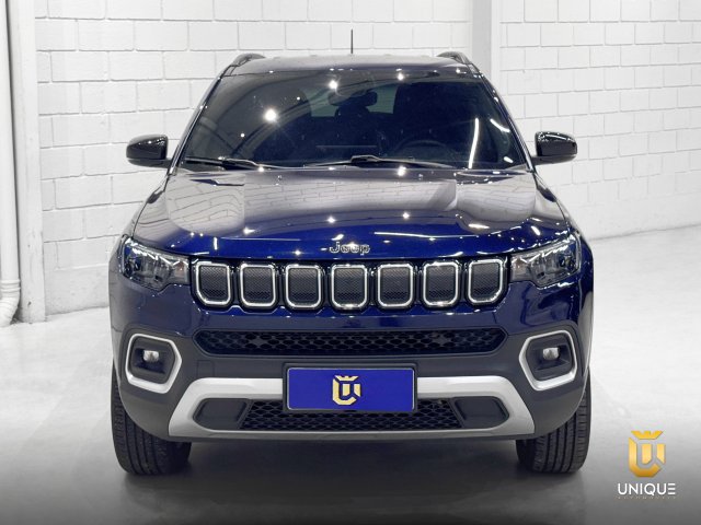 Jeep Compass 2.0 TD350 TURBO DIESEL LONGITUDE AT9 2022 azul à venda na Unique Automóveis em Indaiatuba — foto 4