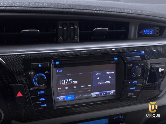 Toyota Corolla 2.0 ALTIS 16V FLEX 4P AUTOMÁTICO 2015/2016 preto à venda na Unique Automóveis em Indaiatuba — foto 14