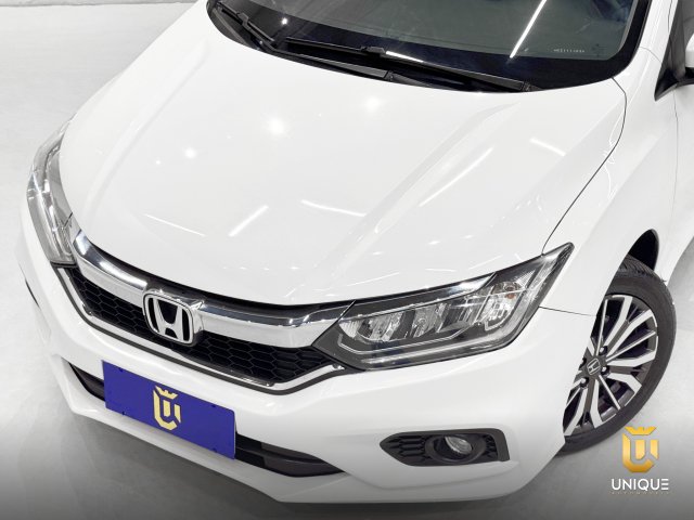 Honda City 1.5 EXL 16V FLEX 4P AUTOMÁTICO 2019 branco à venda na Unique Automóveis em Indaiatuba — foto 3