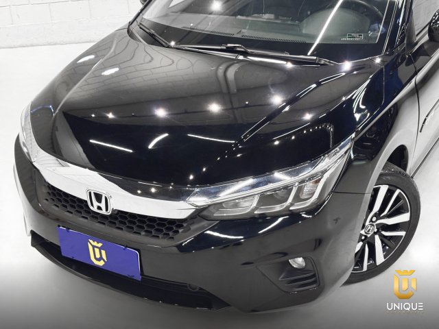 Honda City 1.5 I-VTEC FLEX HATCH EXL CVT 2022/2023 preto à venda na Unique Automóveis em Indaiatuba — foto 3