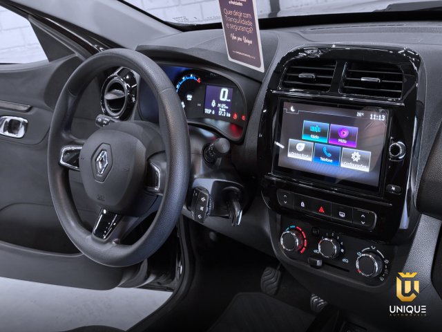 Renault Kwid 1.0 12V SCE FLEX INTENSE MANUAL 2025/2026 preto à venda na Unique Automóveis em Indaiatuba — foto 10