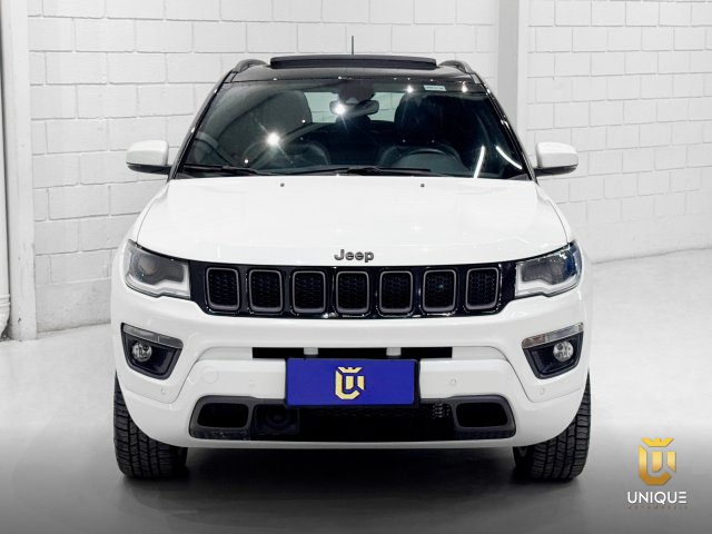 Jeep Compass 2.0 16V DIESEL LIMITED 4X4 AUTOMÁTICO 2020/2021 branco à venda na Unique Automóveis em Indaiatuba — foto 4