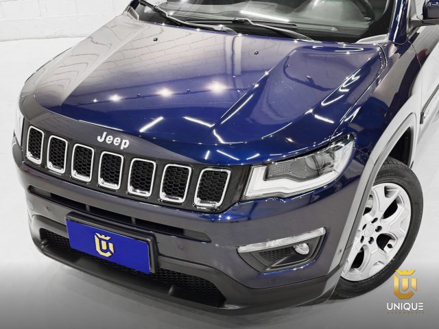 Jeep Compass 2.0 16V FLEX LONGITUDE AUTOMÁTICO 2020/2021 azul à venda na Unique Automóveis em Indaiatuba — foto 3