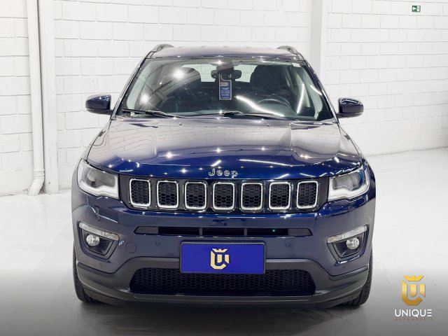 Jeep Compass 2.0 16V FLEX LONGITUDE AUTOMÁTICO 2020/2021 azul à venda na Unique Automóveis em Indaiatuba — foto 4