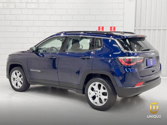 Jeep Compass 2.0 16V FLEX LONGITUDE AUTOMÁTICO 2020/2021 azul à venda na Unique Automóveis em Indaiatuba — foto 6