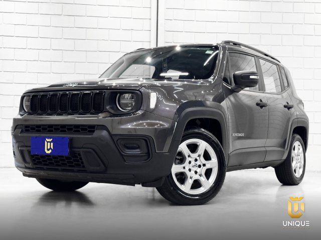 Jeep Renegade 1.3 T270 TURBO FLEX SPORT AT6 2022 cinza à venda na Unique Automóveis em Indaiatuba — foto 2