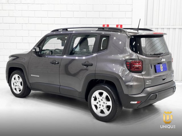 Jeep Renegade 1.3 T270 TURBO FLEX SPORT AT6 2022 cinza à venda na Unique Automóveis em Indaiatuba — foto 6