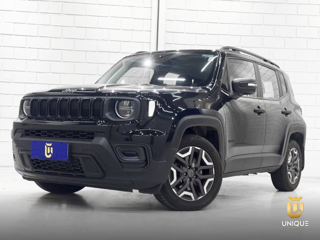 Jeep Renegade 1.3 T270 TURBO FLEX ALTITUDE AT6 2024/2025 preto à venda na Unique Automóveis em Indaiatuba — foto 2