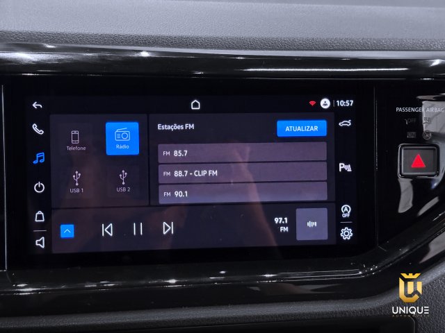 Volkswagen Nivus 1.0 200 TSI TOTAL FLEX HIGHLINE AUTOMÁTICO 2023 preto à venda na Unique Automóveis em Indaiatuba — foto 14